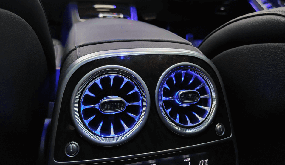 Ambiente osvětlení ventilátorů / výdechů klimatizace pro Mercedes-Benz (W222)